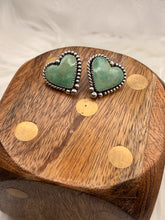 Load image into Gallery viewer, Kingman Heart Studs
