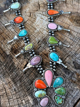 Load image into Gallery viewer, Rock Candy Squash Blossom Necklace

