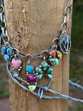 Load image into Gallery viewer, Mixed Stone Charm Necklace
