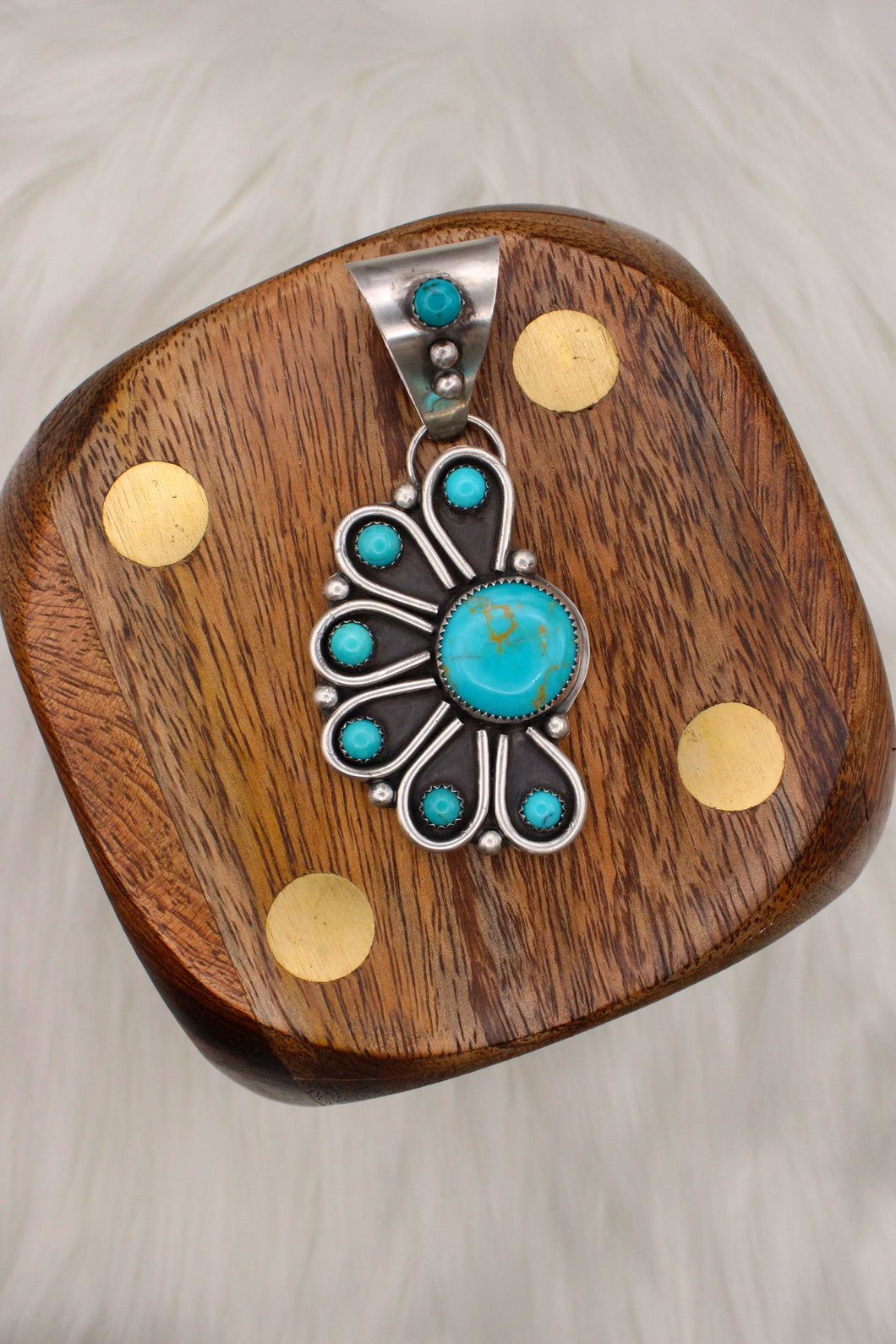 Retro Turquoise Pendant