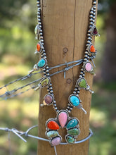 Load image into Gallery viewer, Rock Candy Squash Blossom Necklace
