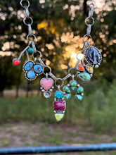 Load image into Gallery viewer, Mixed Stone Charm Necklace
