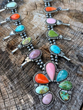 Load image into Gallery viewer, Rock Candy Squash Blossom Necklace
