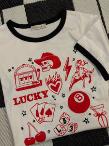 Lucky Collage Retro Tee