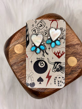 Load image into Gallery viewer, MOP Heart Studs
