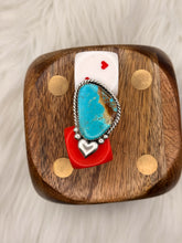 Load image into Gallery viewer, Kingman Heart Ring (Size 7.75)
