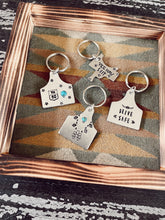 Load image into Gallery viewer, Custom Ear Tag Keychain
