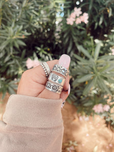 Turquoise Cards Midi Ring